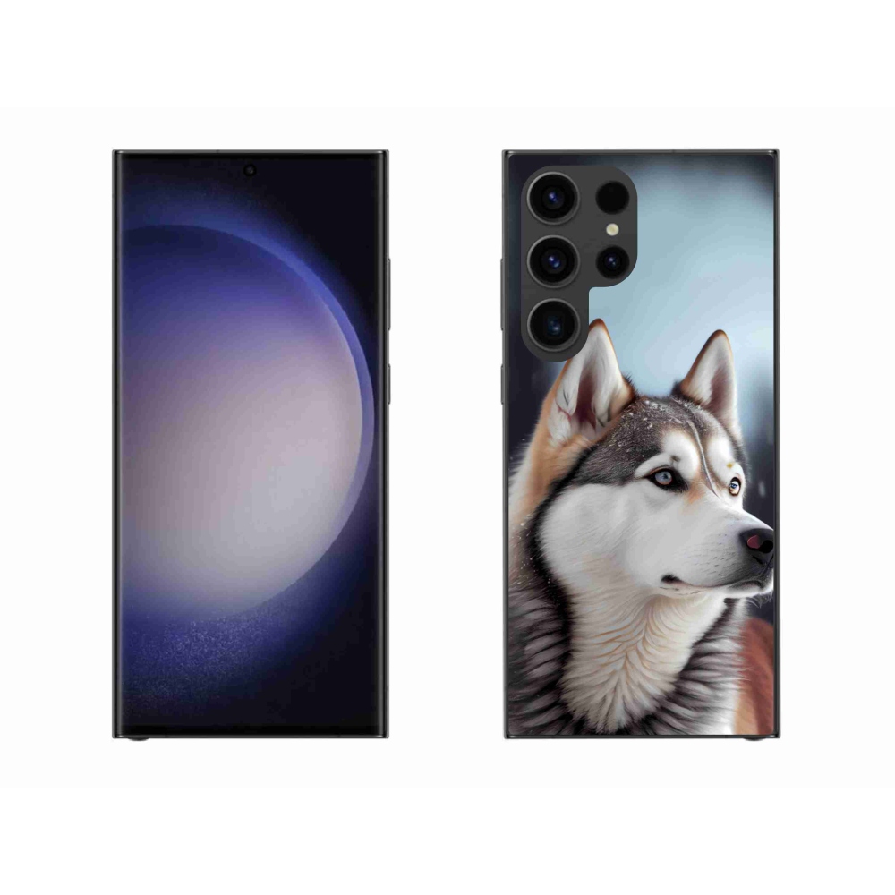 Gelový kryt mmCase na Samsung Galaxy S23 Ultra 5G - sibiřský husky