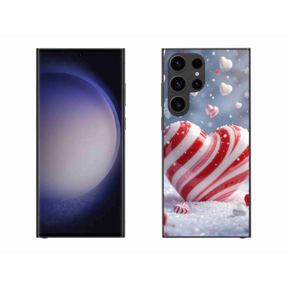 Gelový kryt mmCase na Samsung Galaxy S23 Ultra 5G - sladké srdce