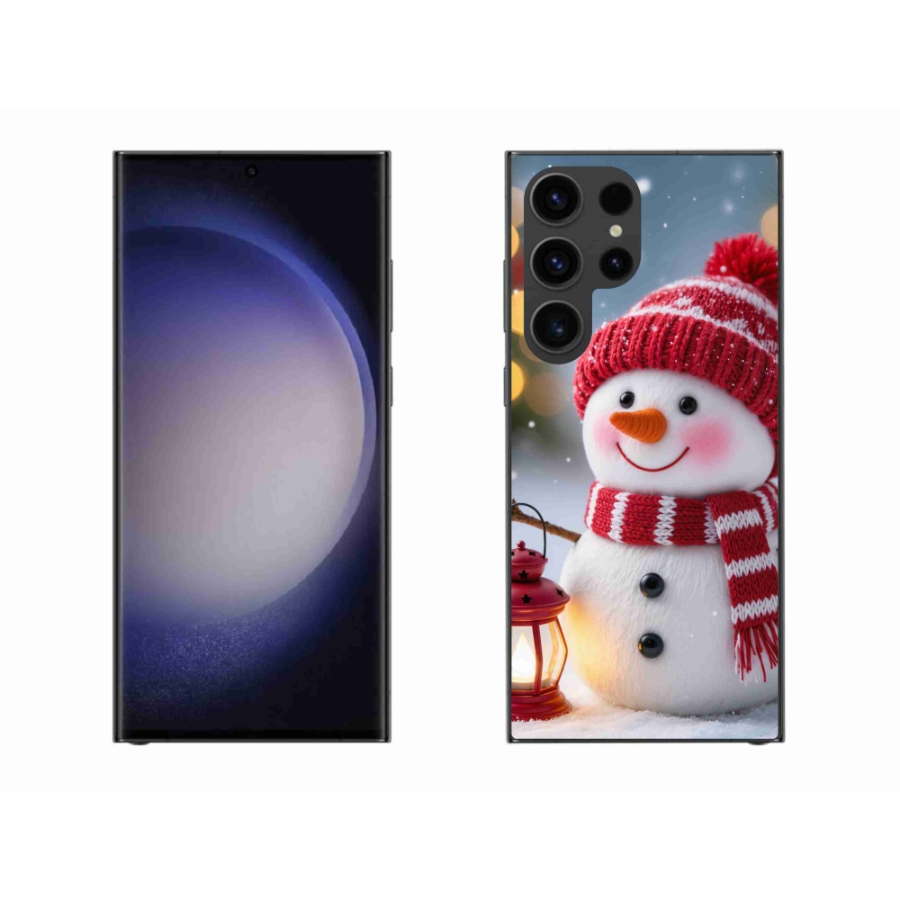 Gelový kryt mmCase na Samsung Galaxy S23 Ultra 5G - sněhulák 2