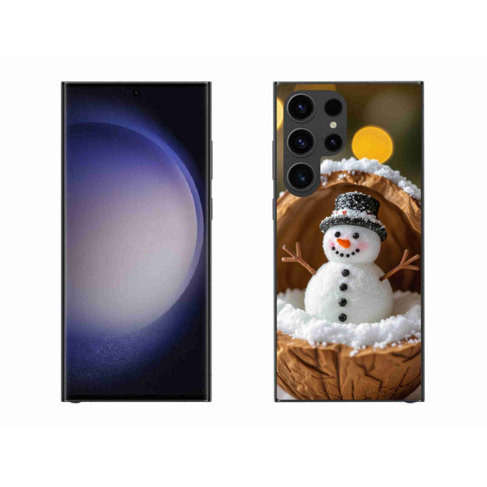 Gelový kryt mmCase na Samsung Galaxy S23 Ultra 5G - sněhulák 4