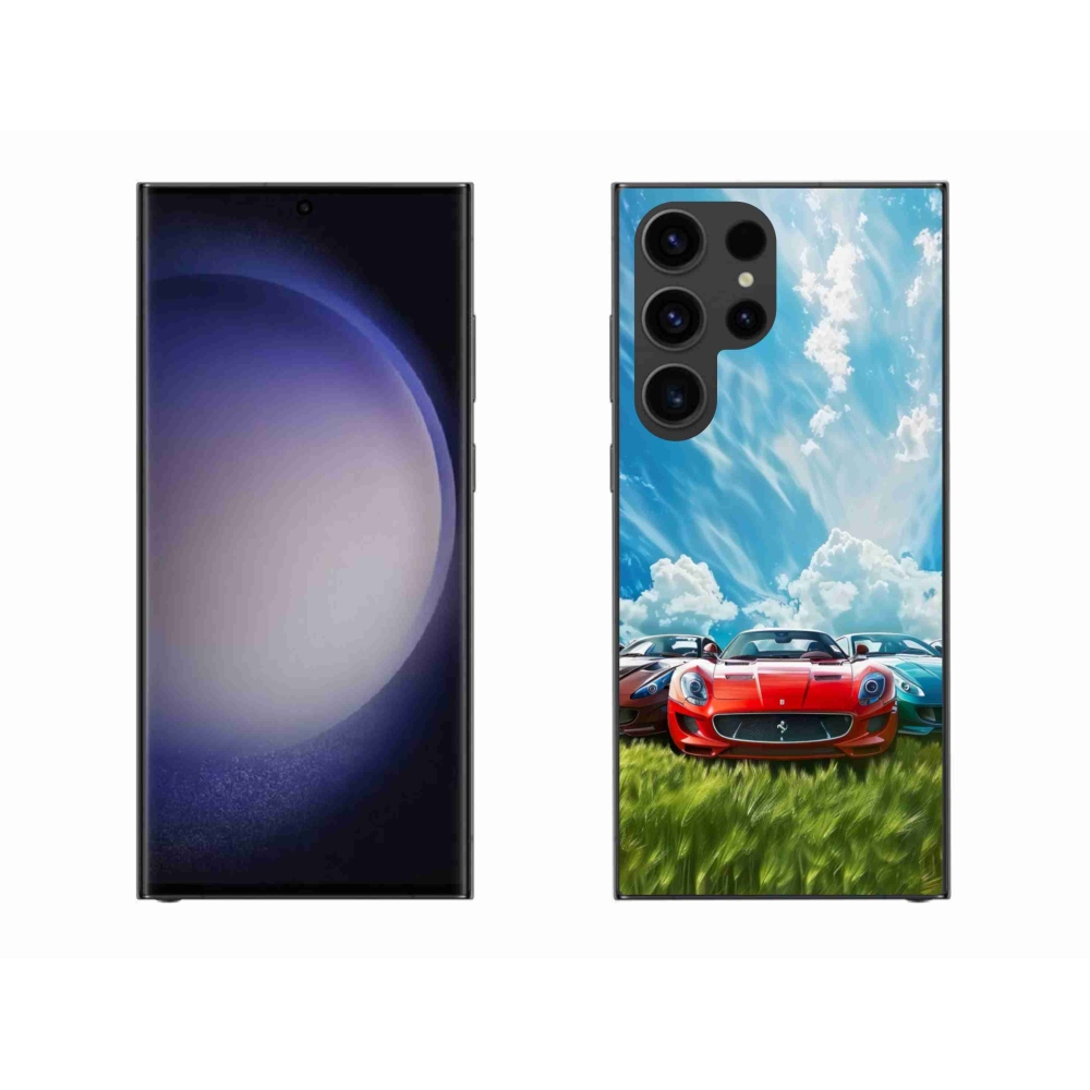 Gelový kryt mmCase na Samsung Galaxy S23 Ultra 5G - sportovní vozy