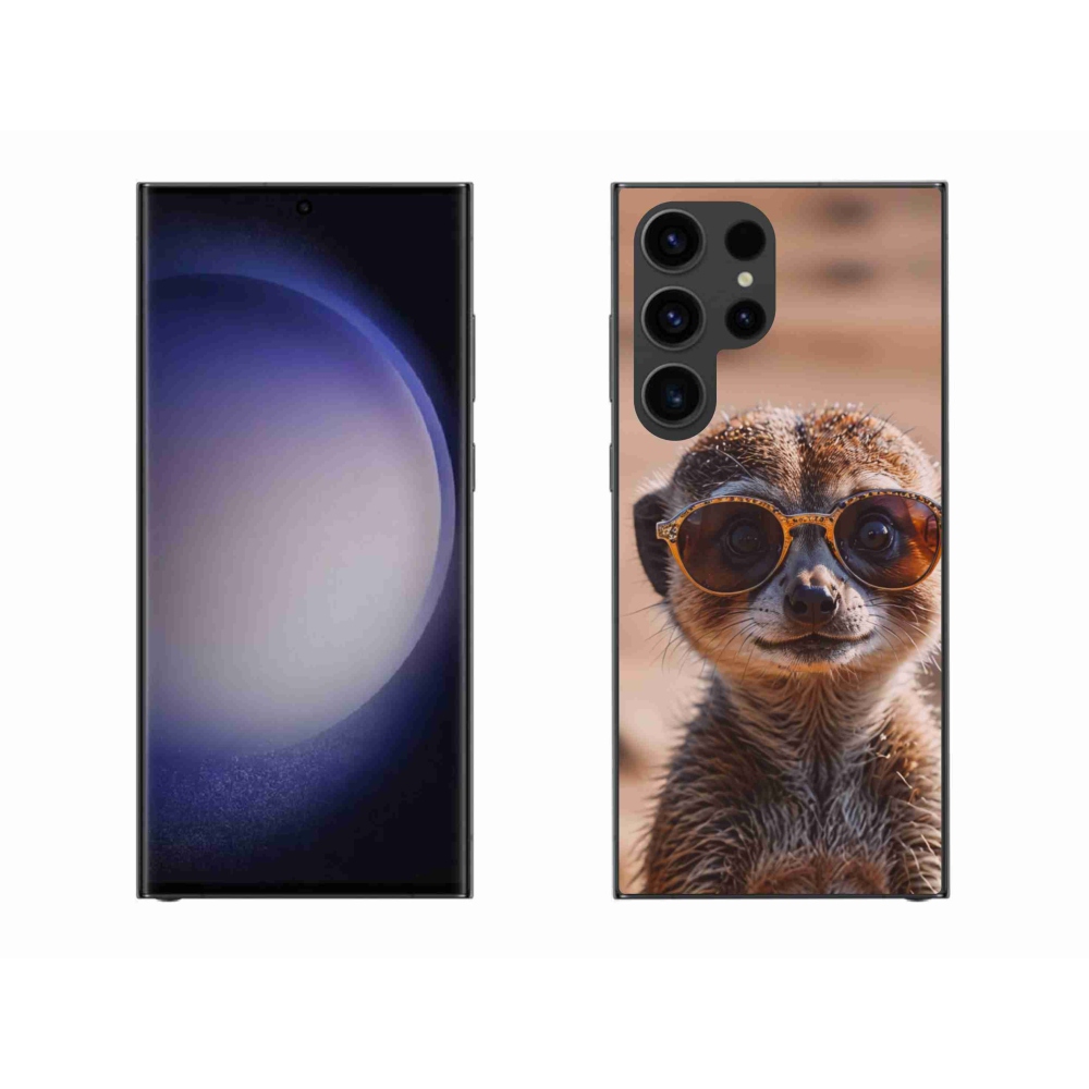 Gelový kryt mmCase na Samsung Galaxy S23 Ultra 5G - stylová surikata