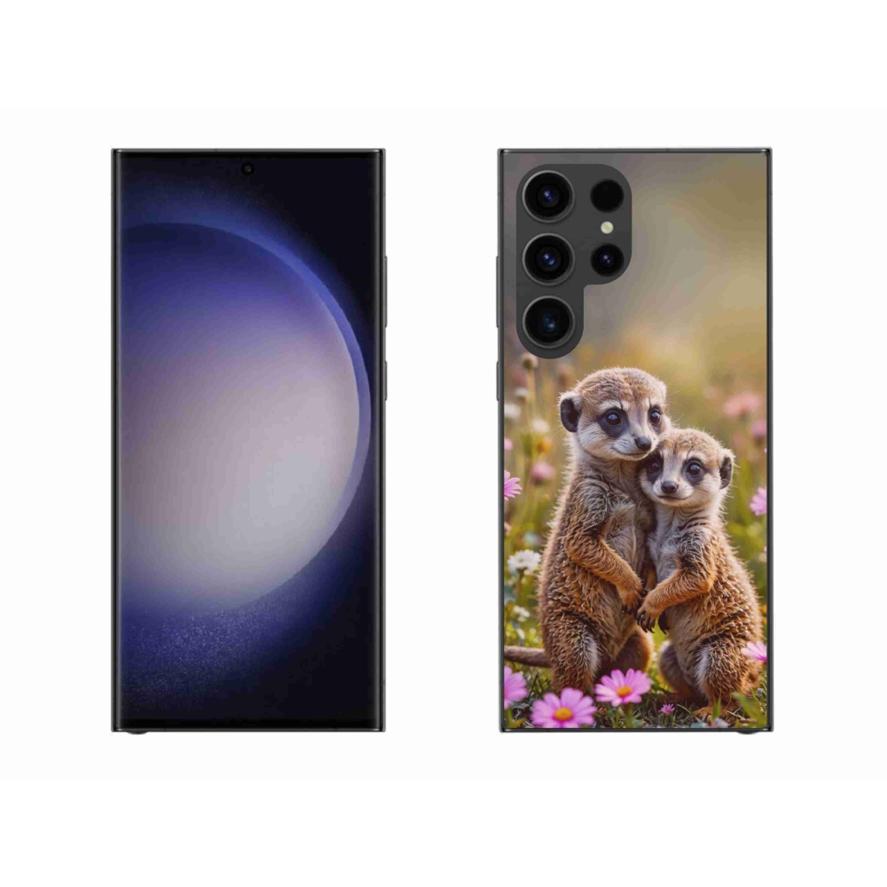 Gelový kryt mmCase na Samsung Galaxy S23 Ultra 5G - surikatí duo