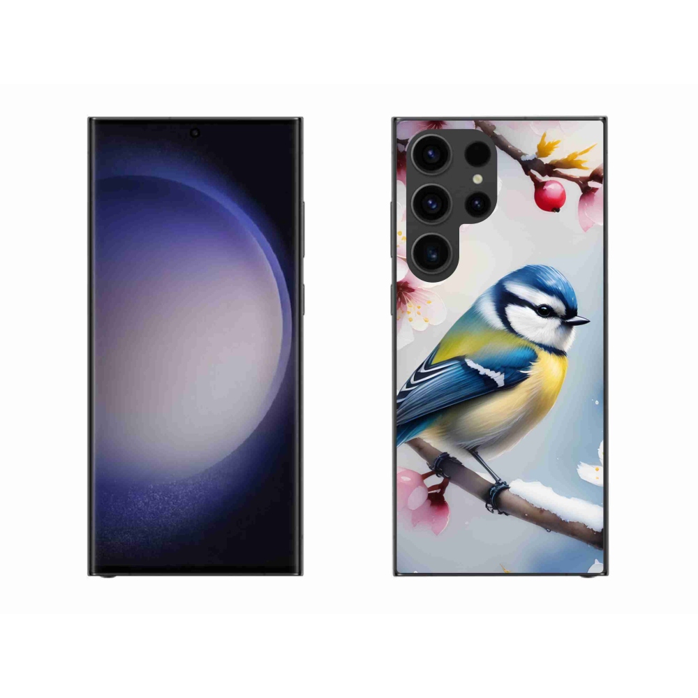 Gelový kryt mmCase na Samsung Galaxy S23 Ultra 5G - sýkorka