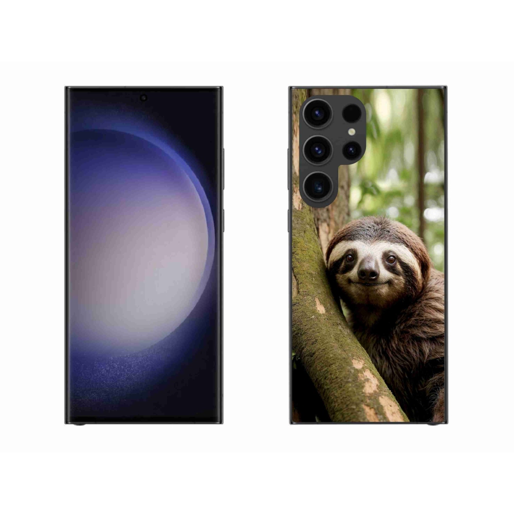 Gelový kryt mmCase na Samsung Galaxy S23 Ultra 5G - usměvavý lenochod