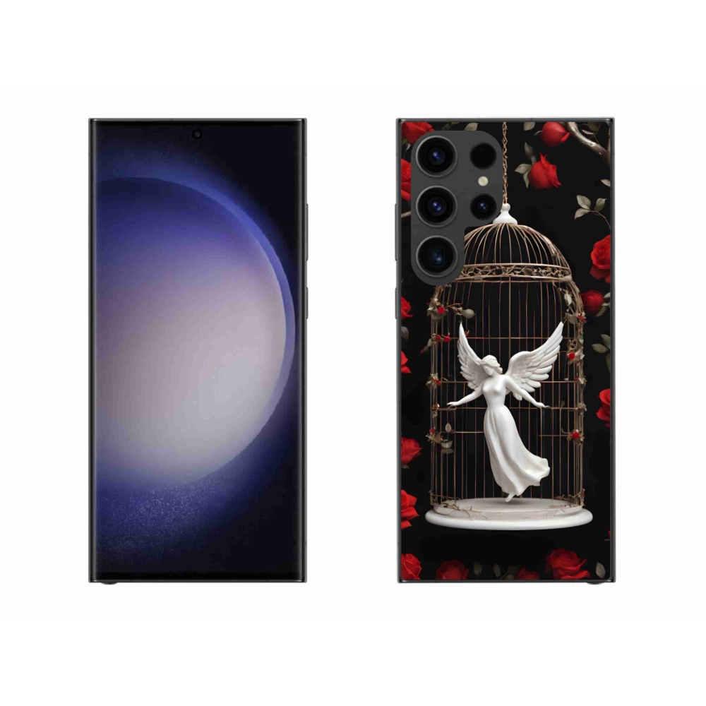 Gelový kryt mmCase na Samsung Galaxy S23 Ultra 5G - uvězněný anděl