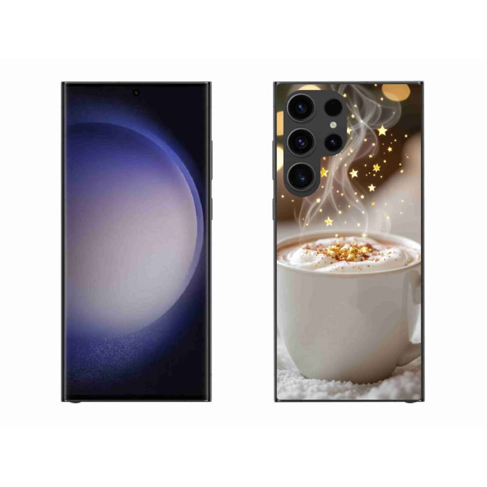 Gelový kryt mmCase na Samsung Galaxy S23 Ultra 5G - vánoční horký nápoj