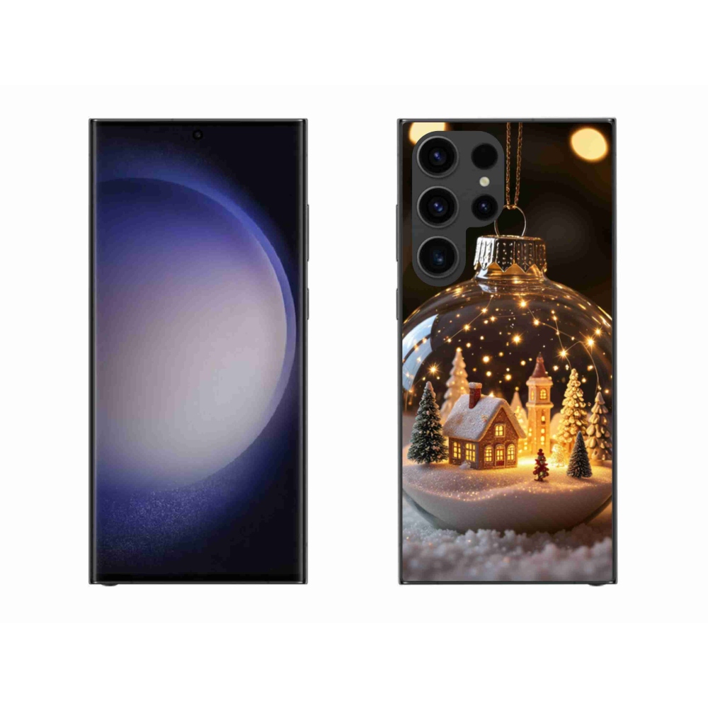 Gelový kryt mmCase na Samsung Galaxy S23 Ultra 5G - vánoční koule 3
