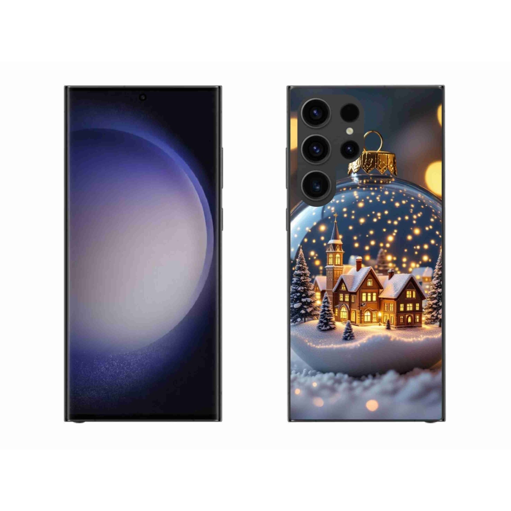 Gelový kryt mmCase na Samsung Galaxy S23 Ultra 5G - vánoční koule 4