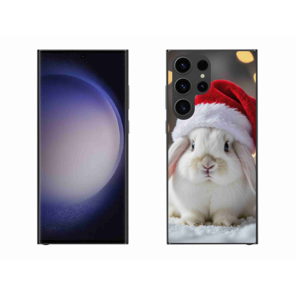 Gelový kryt mmCase na Samsung Galaxy S23 Ultra 5G - vánoční králík