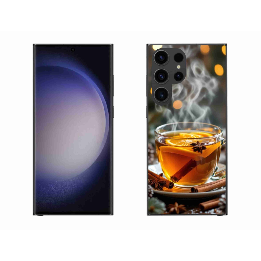 Gelový kryt mmCase na Samsung Galaxy S23 Ultra 5G - vánoční punč