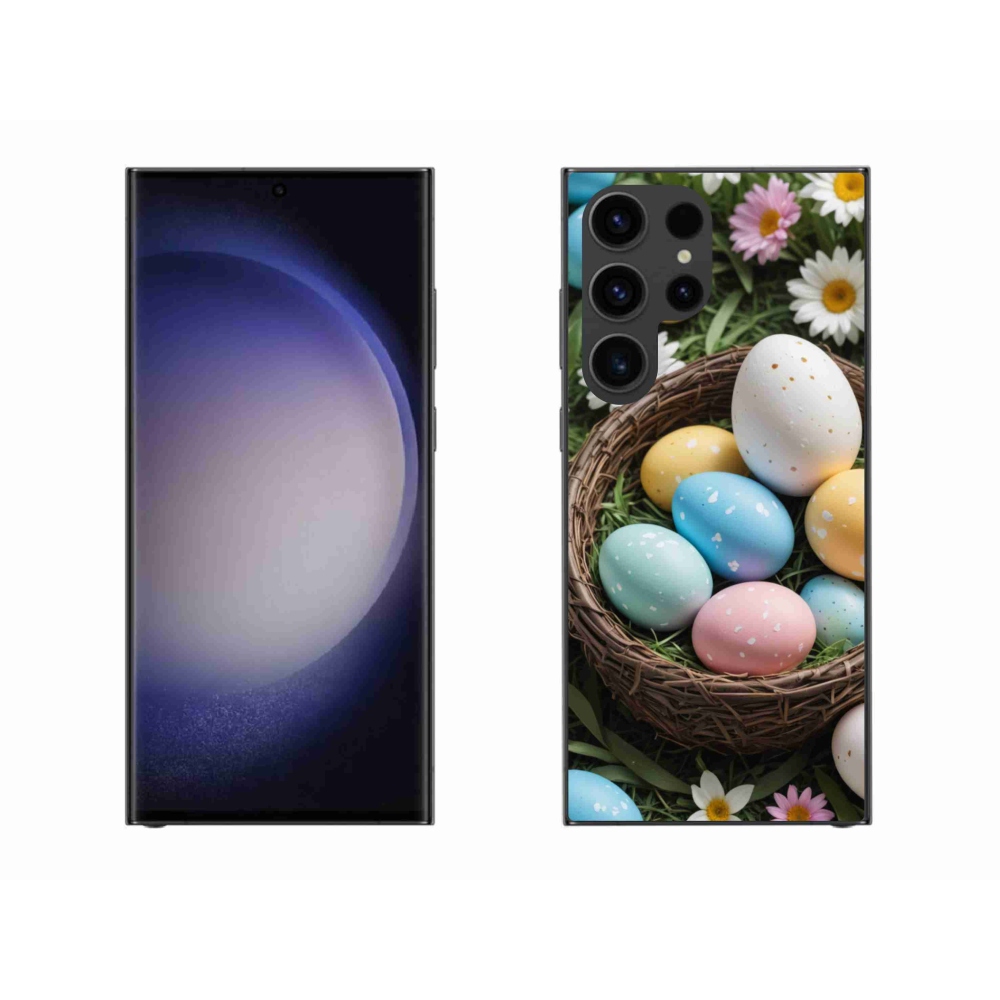 Gelový kryt mmCase na Samsung Galaxy S23 Ultra 5G - velikonoční vajíčka 2