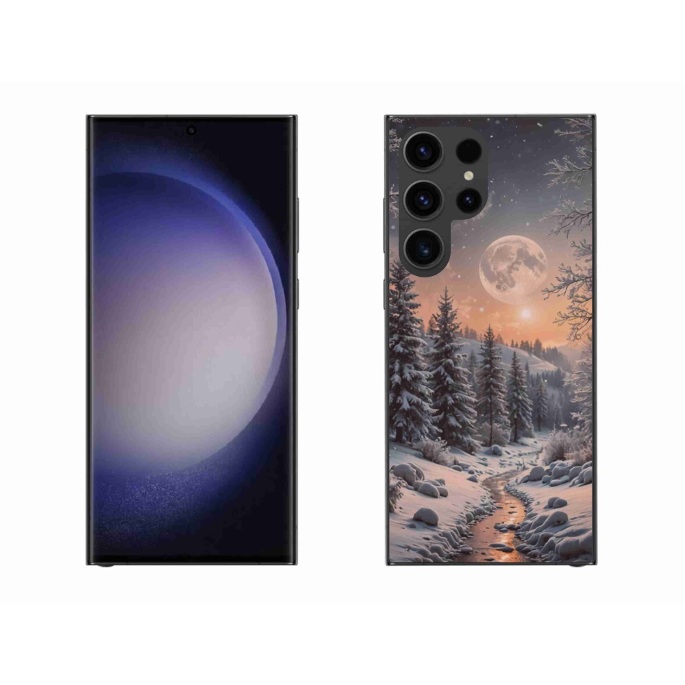 Gelový kryt mmCase na Samsung Galaxy S23 Ultra 5G - zimní krajina 2