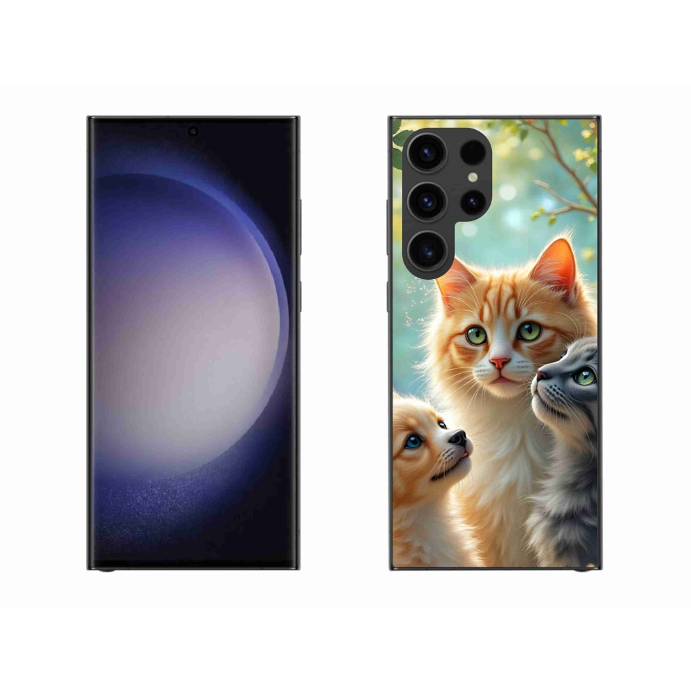 Gelový kryt mmCase na Samsung Galaxy S23 Ultra 5G - zvířecí přátelství 2