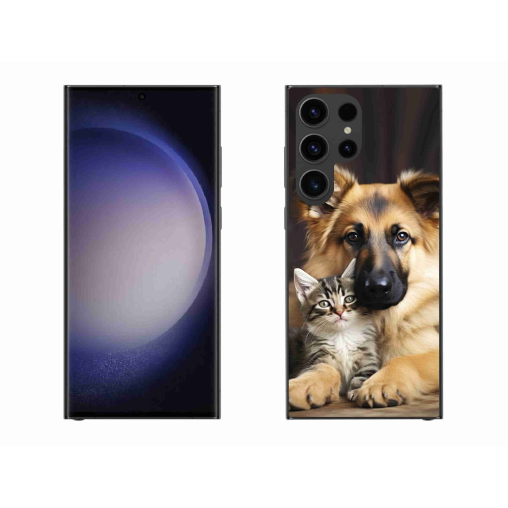 Gelový kryt mmCase na Samsung Galaxy S23 Ultra 5G - zvířecí přátelství