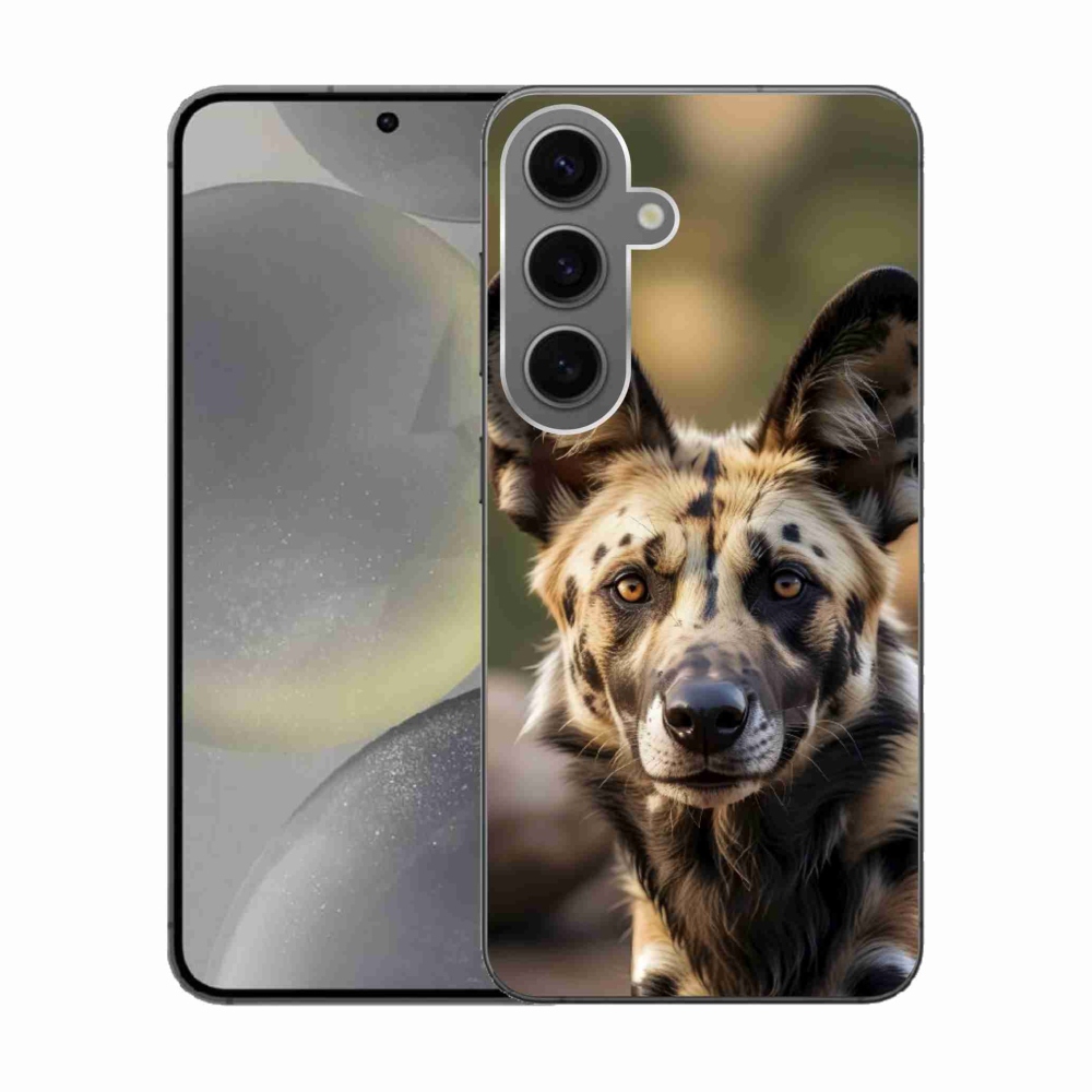 Gelový kryt mmCase na Samsung Galaxy S24 - africký divoký pes
