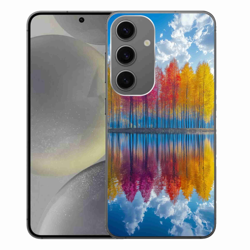 Gelový kryt mmCase na Samsung Galaxy S24+ - barevné stromy