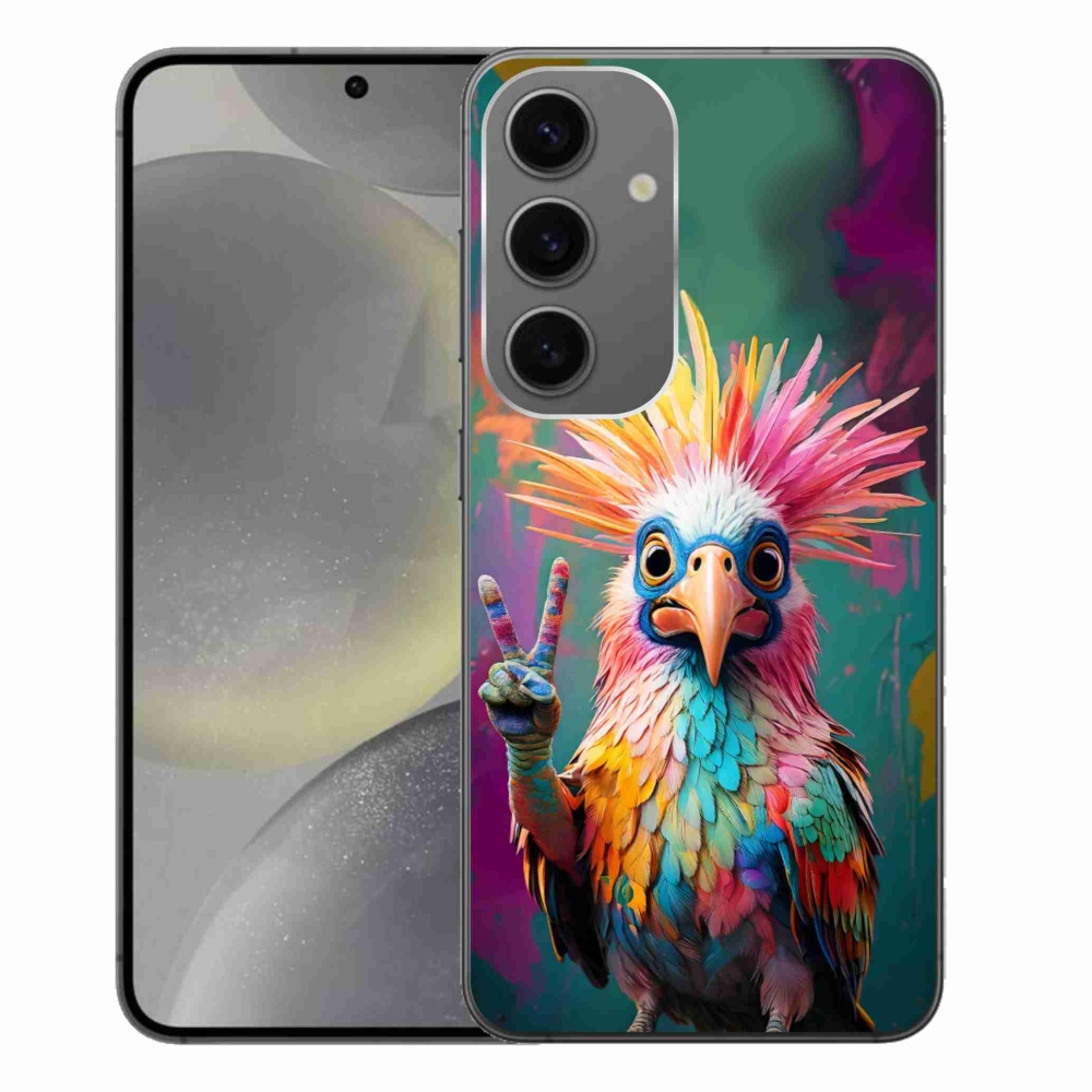 Gelový kryt mmCase na Samsung Galaxy S24+ - barevný rebel