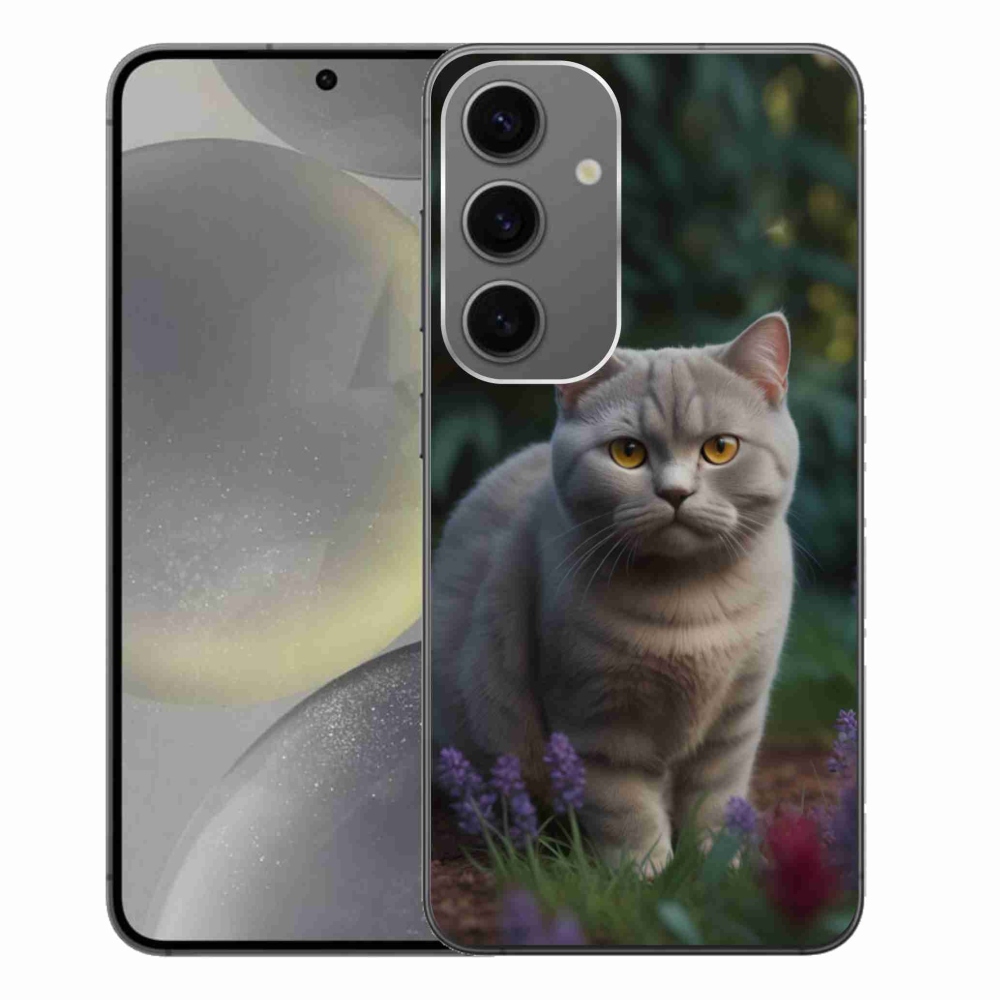 Gelový kryt mmCase na Samsung Galaxy S24+ - britská kočka
