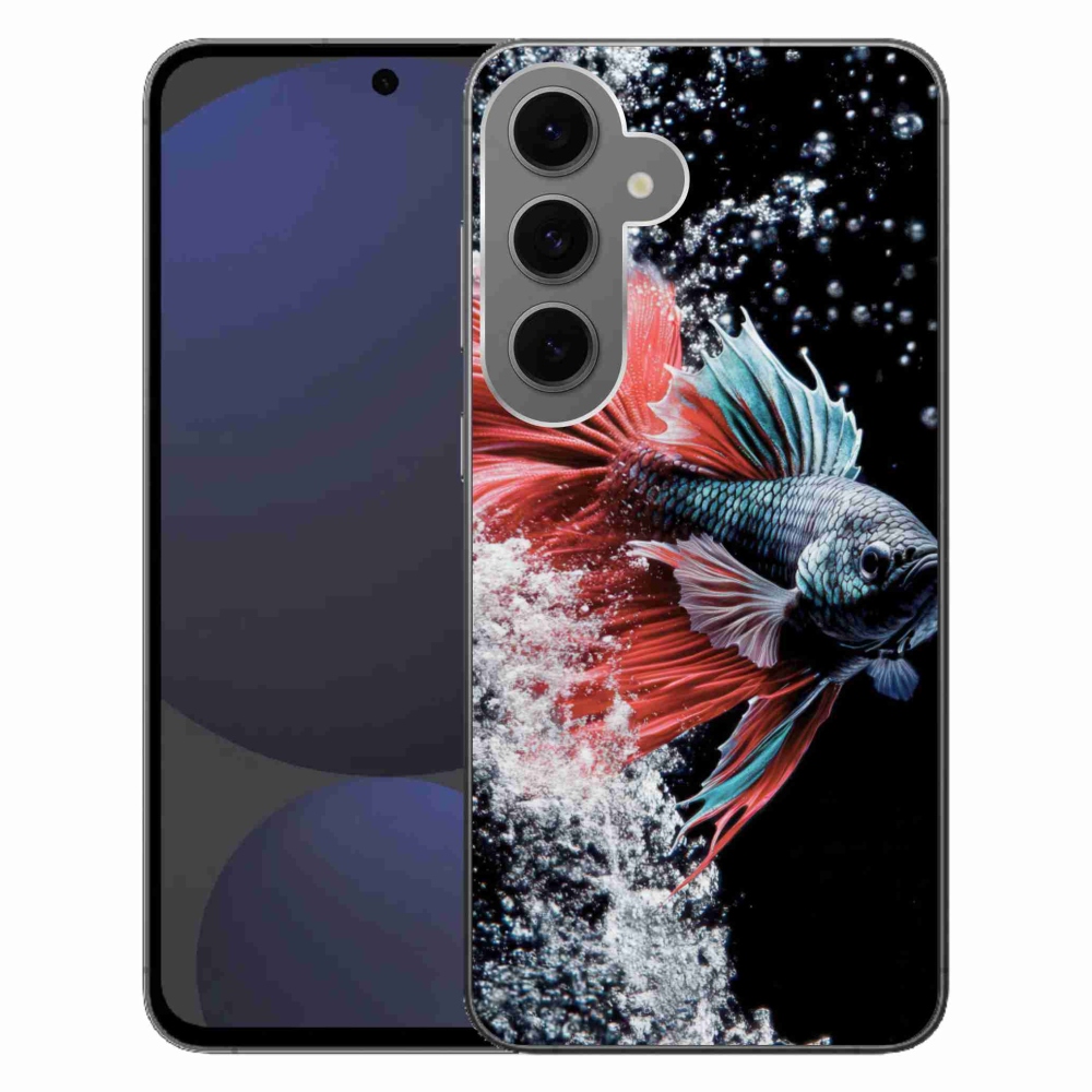 Gelový kryt mmCase na Samsung Galaxy S24 FE - bojovnice pestrá