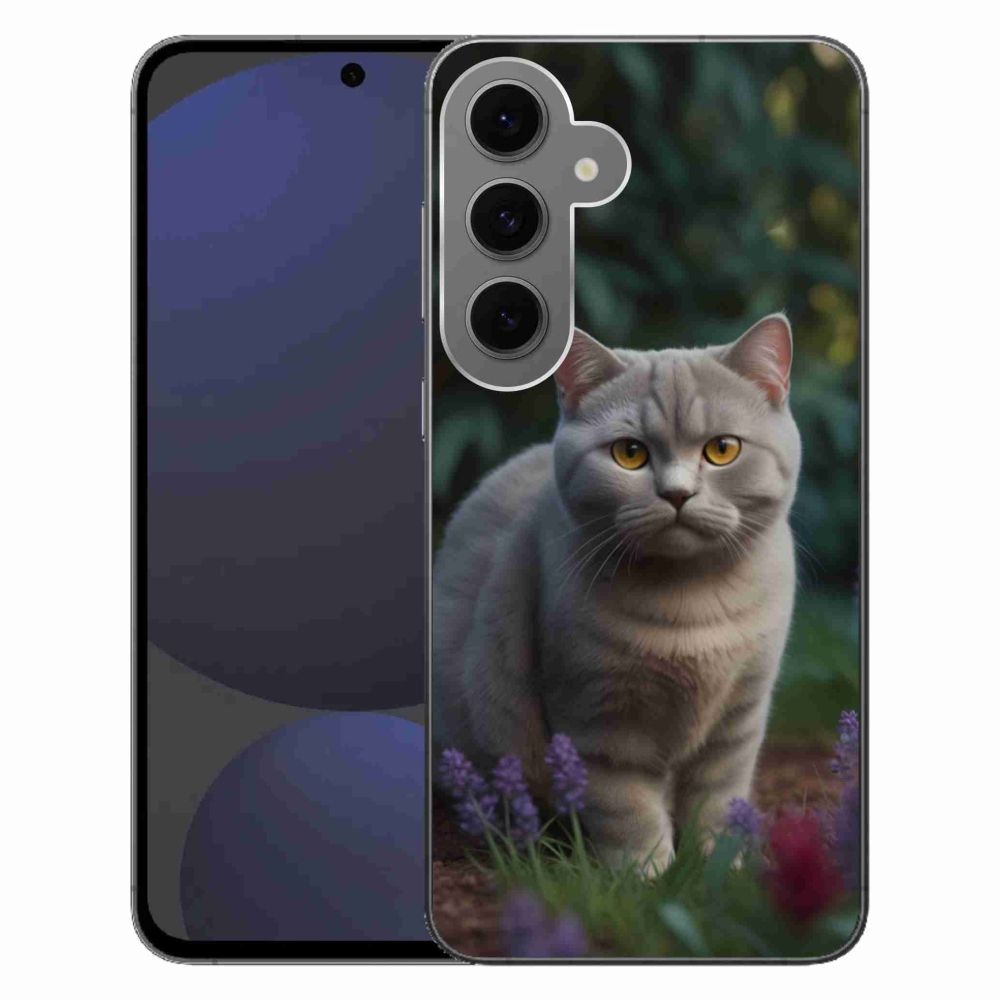 Gelový kryt mmCase na Samsung Galaxy S24 FE - britská kočka