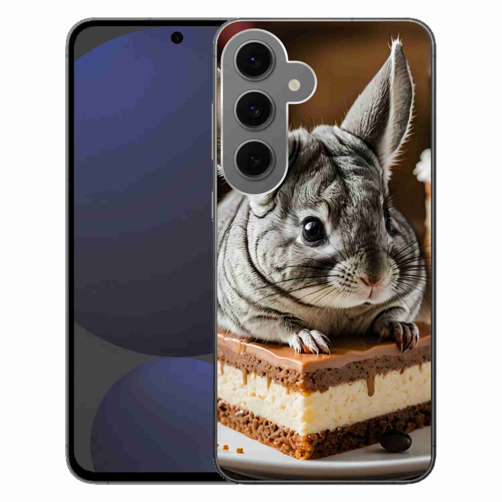 Gelový kryt mmCase na Samsung Galaxy S24 FE - činčila