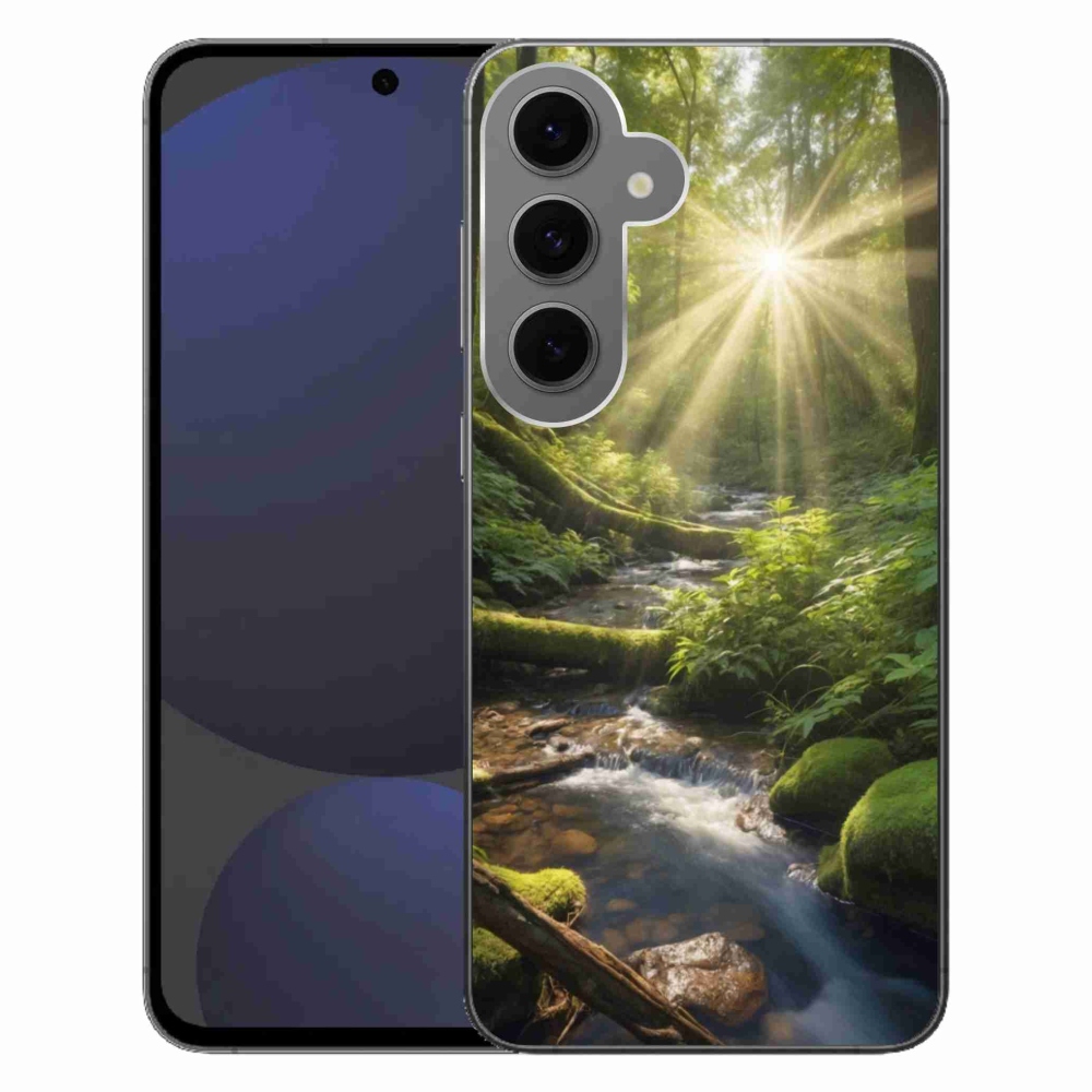 Gelový kryt mmCase na Samsung Galaxy S24 FE - hlubina lesa