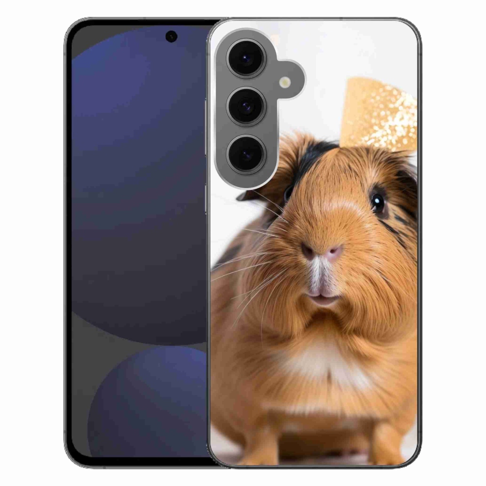 Gelový kryt mmCase na Samsung Galaxy S24 FE - hnědé morče