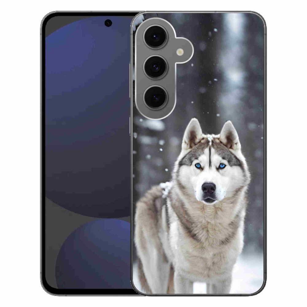 Gelový kryt mmCase na Samsung Galaxy S24 FE - husky 2