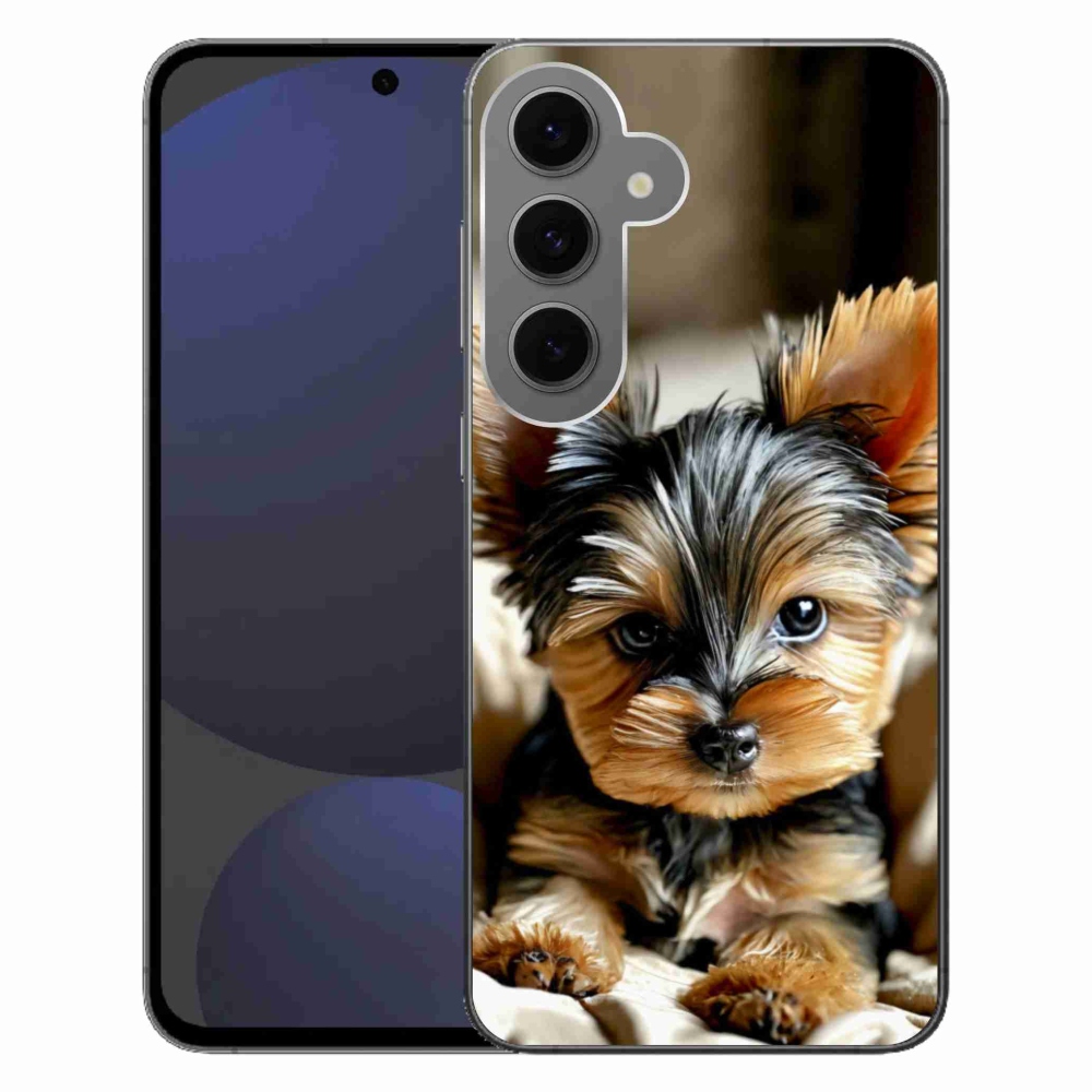 Gelový kryt mmCase na Samsung Galaxy S24 FE - jorkšír 11