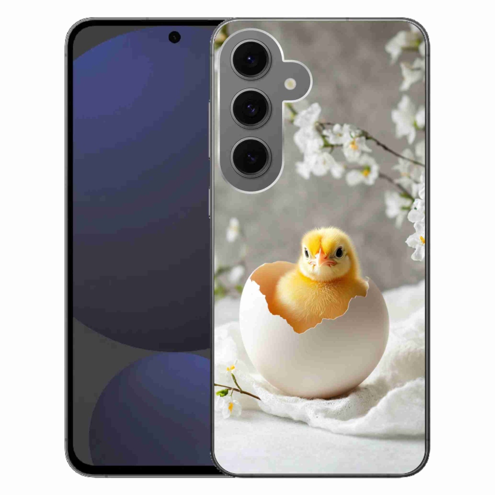 Gelový kryt mmCase na Samsung Galaxy S24 FE - kuřátko