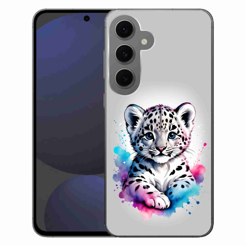 Gelový kryt mmCase na Samsung Galaxy S24 FE - levhartí mládě