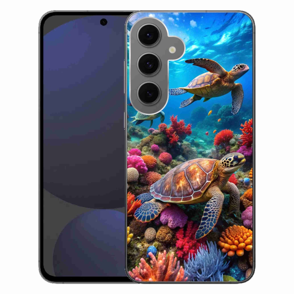 Gelový kryt mmCase na Samsung Galaxy S24 FE - mořský svět 2