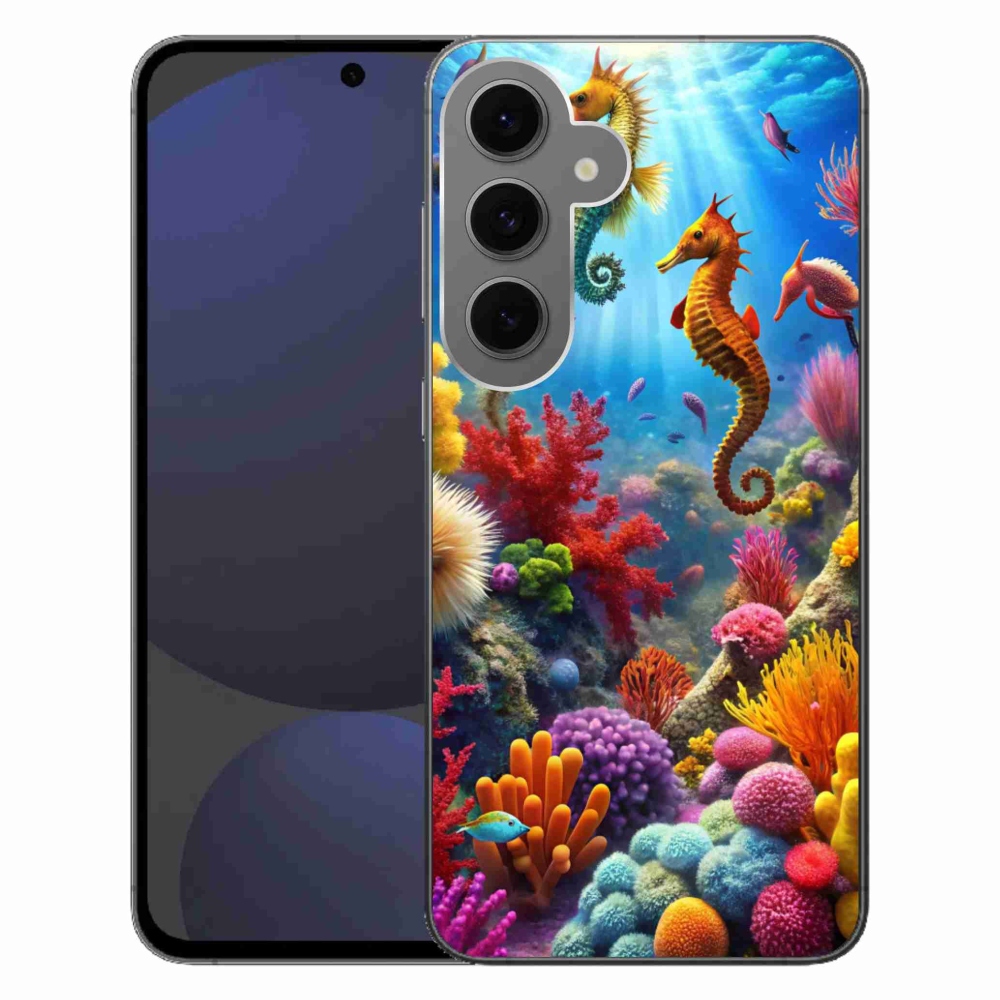Gelový kryt mmCase na Samsung Galaxy S24 FE - mořský svět 3