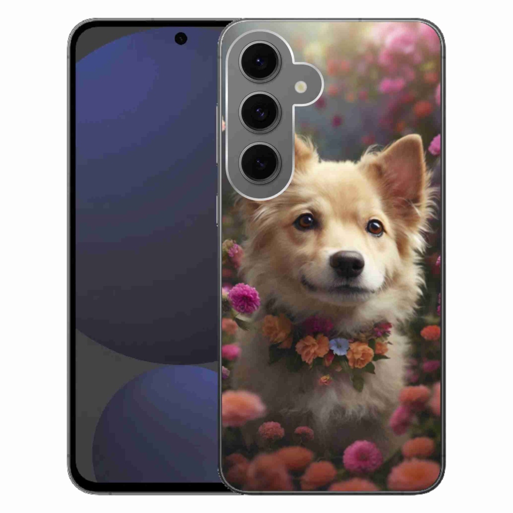 Gelový kryt mmCase na Samsung Galaxy S24 FE - německý špic