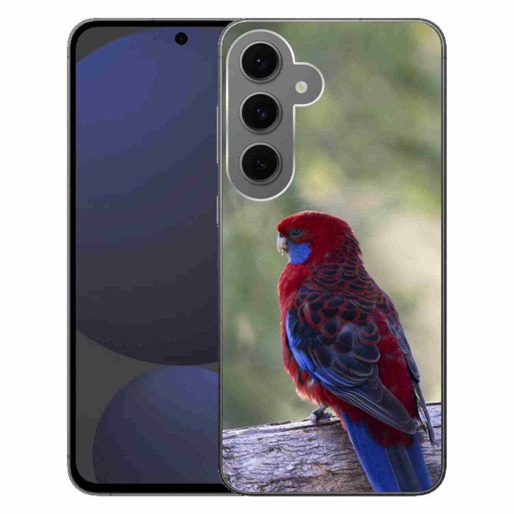 Gelový kryt mmCase na Samsung Galaxy S24 FE - papoušek rosela