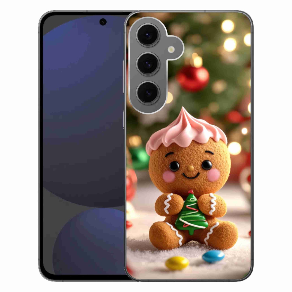 Gelový kryt mmCase na Samsung Galaxy S24 FE - perníček