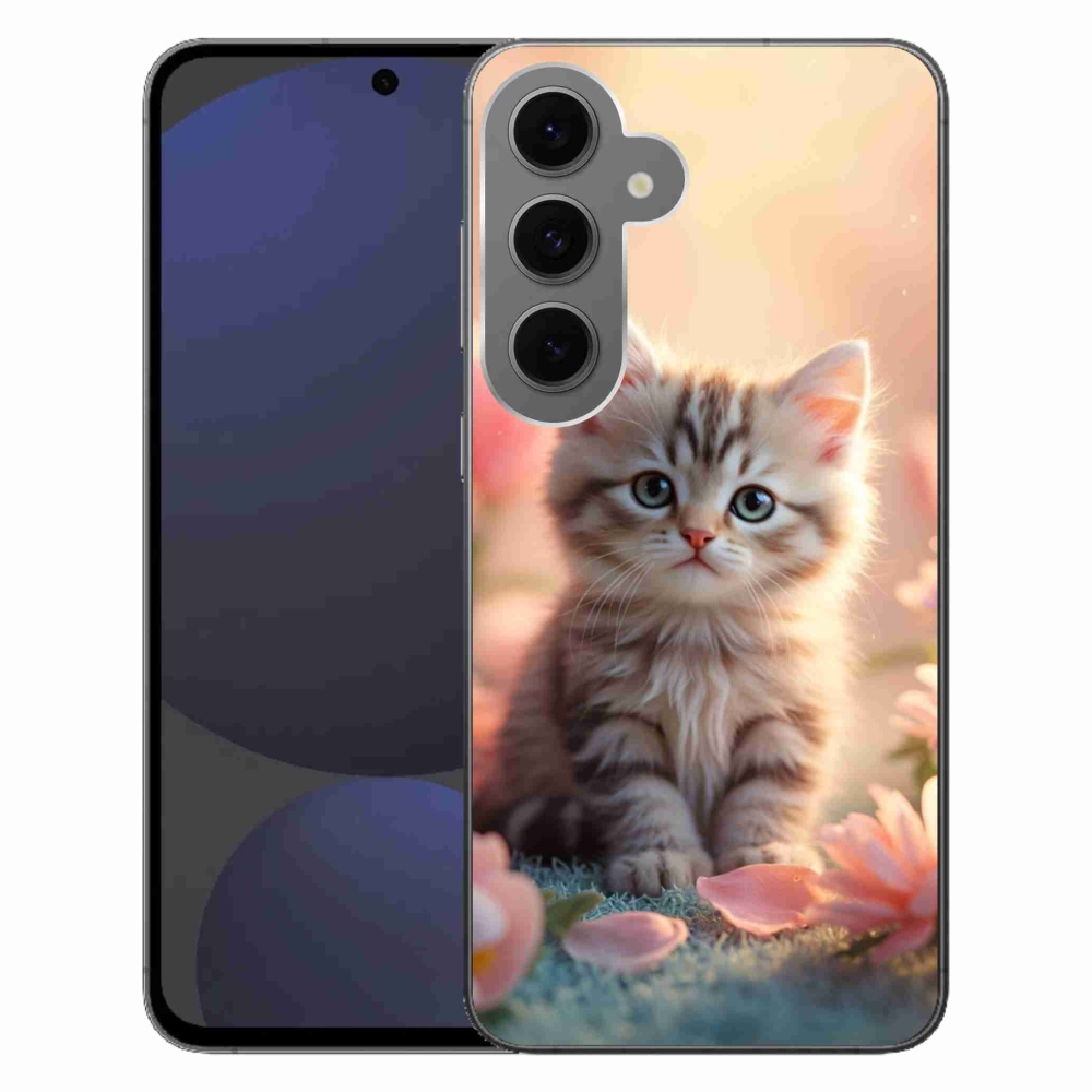 Gelový kryt mmCase na Samsung Galaxy S24 FE - roztomilé kotě 8