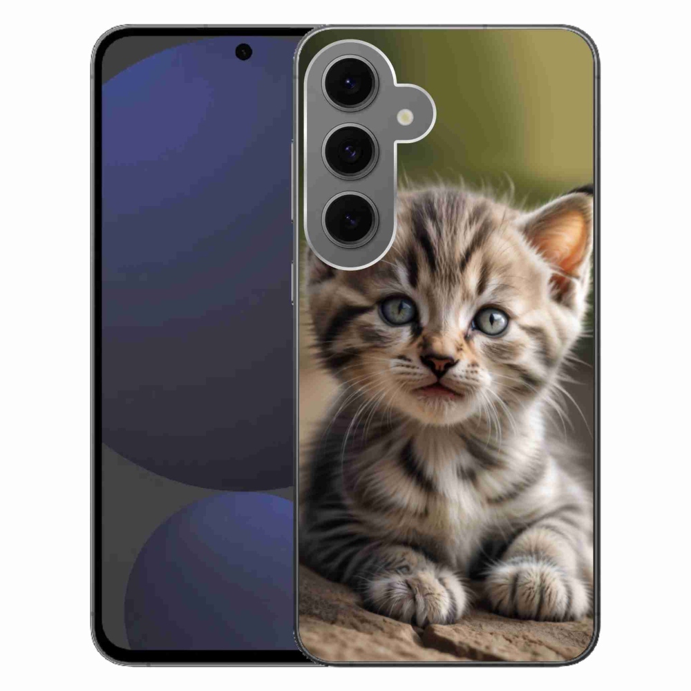 Gelový kryt mmCase na Samsung Galaxy S24 FE - roztomilé kotě 9