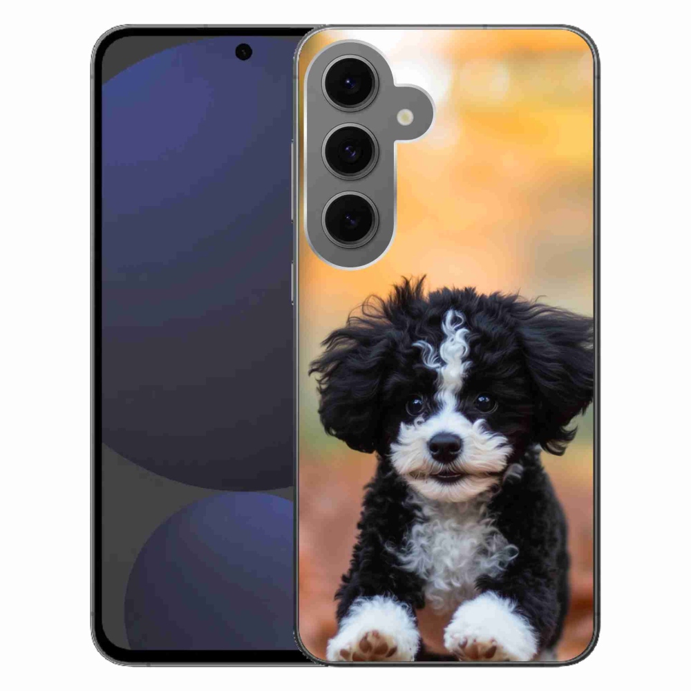 Gelový kryt mmCase na Samsung Galaxy S24 FE - roztomilé štěně 2