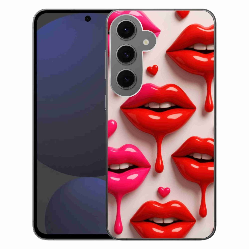 Gelový kryt mmCase na Samsung Galaxy S24 FE - rty 2