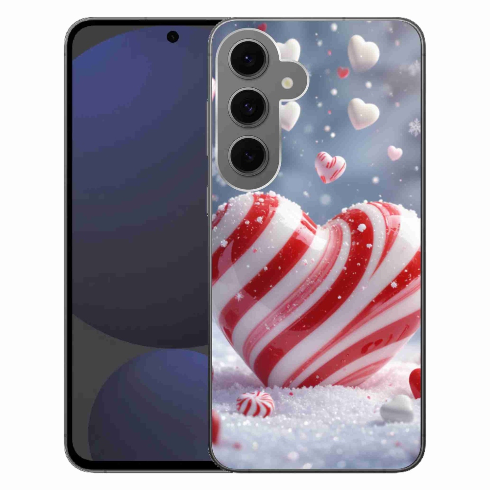 Gelový kryt mmCase na Samsung Galaxy S24 FE - sladké srdce