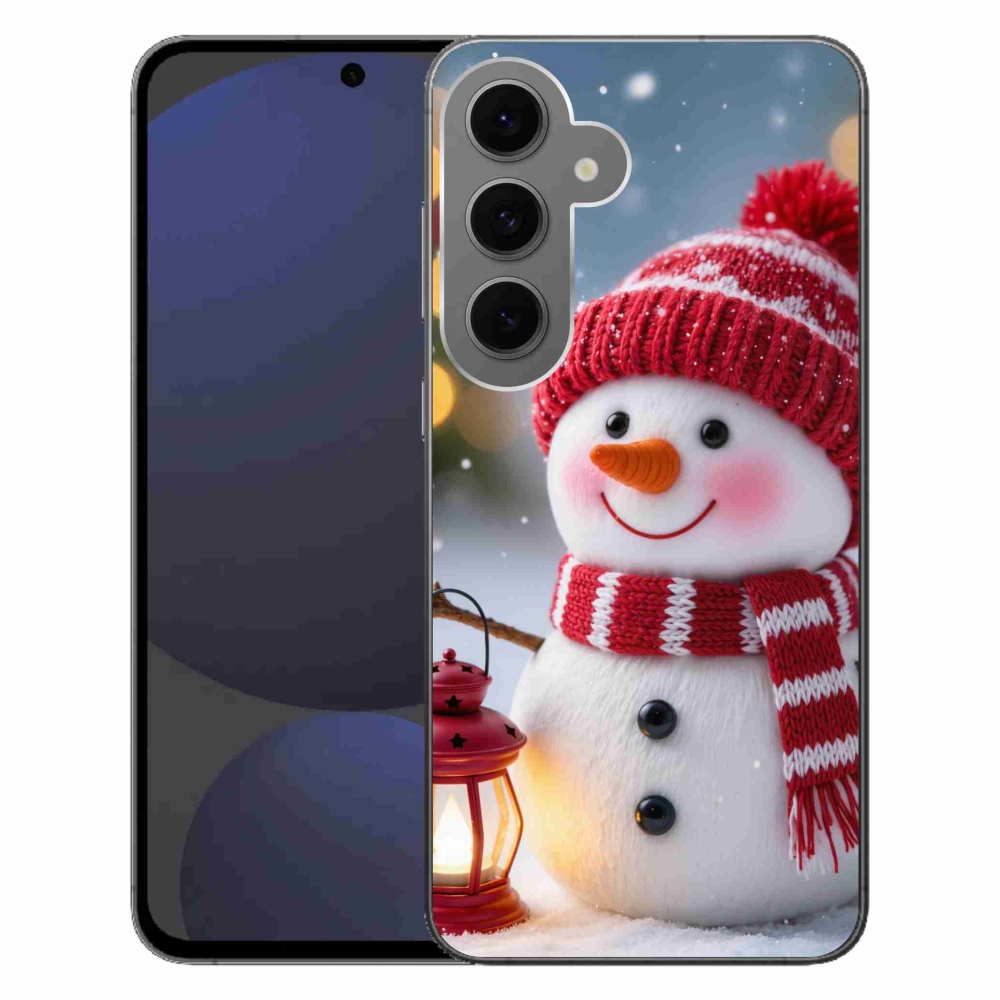 Gelový kryt mmCase na Samsung Galaxy S24 FE - sněhulák 2