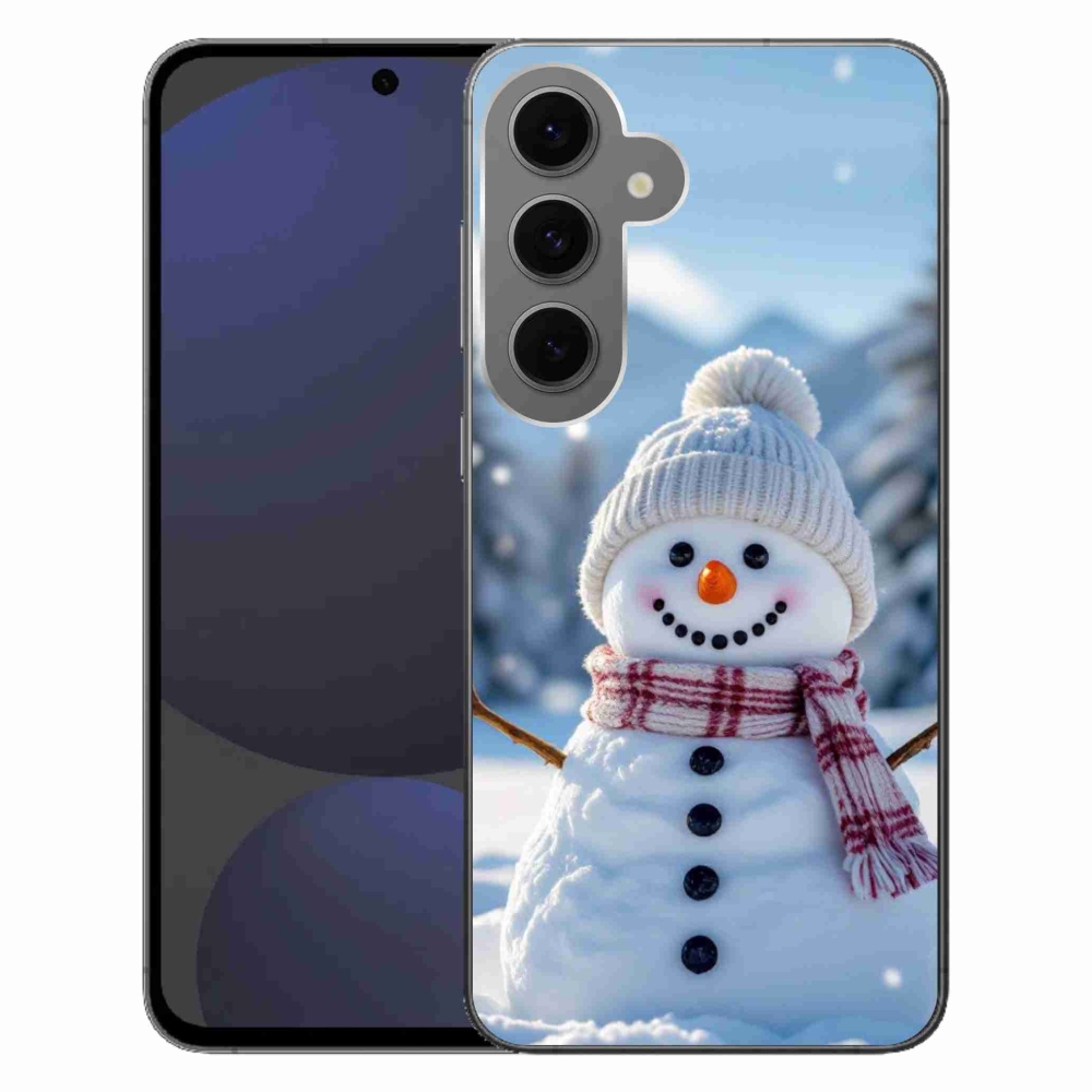 Gelový kryt mmCase na Samsung Galaxy S24 FE - sněhulák 3