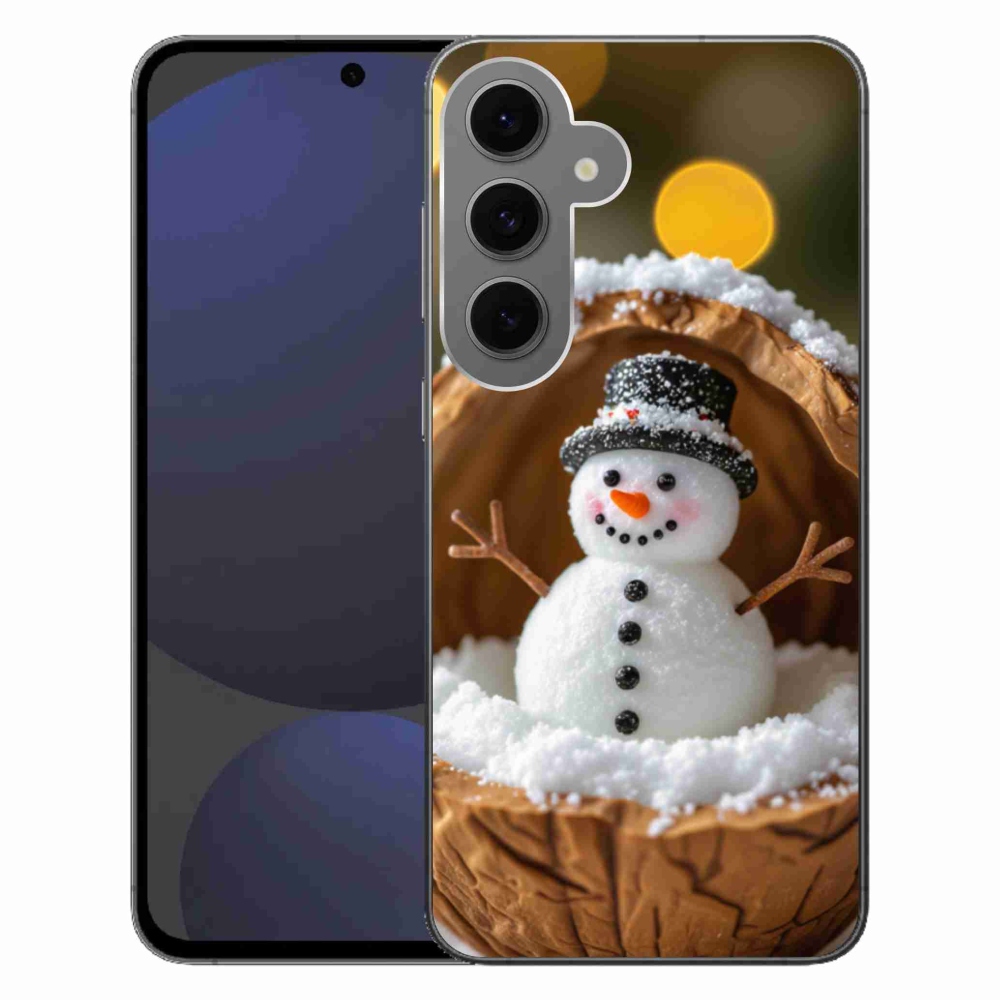 Gelový kryt mmCase na Samsung Galaxy S24 FE - sněhulák 4