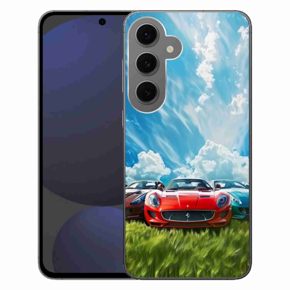 Gelový kryt mmCase na Samsung Galaxy S24 FE - sportovní vozy