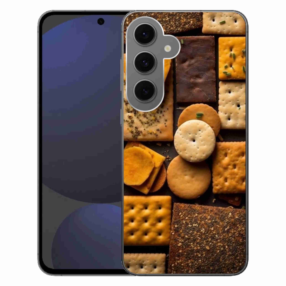 Gelový kryt mmCase na Samsung Galaxy S24 FE - sušenky