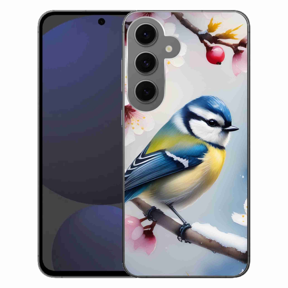 Gelový kryt mmCase na Samsung Galaxy S24 FE - sýkorka