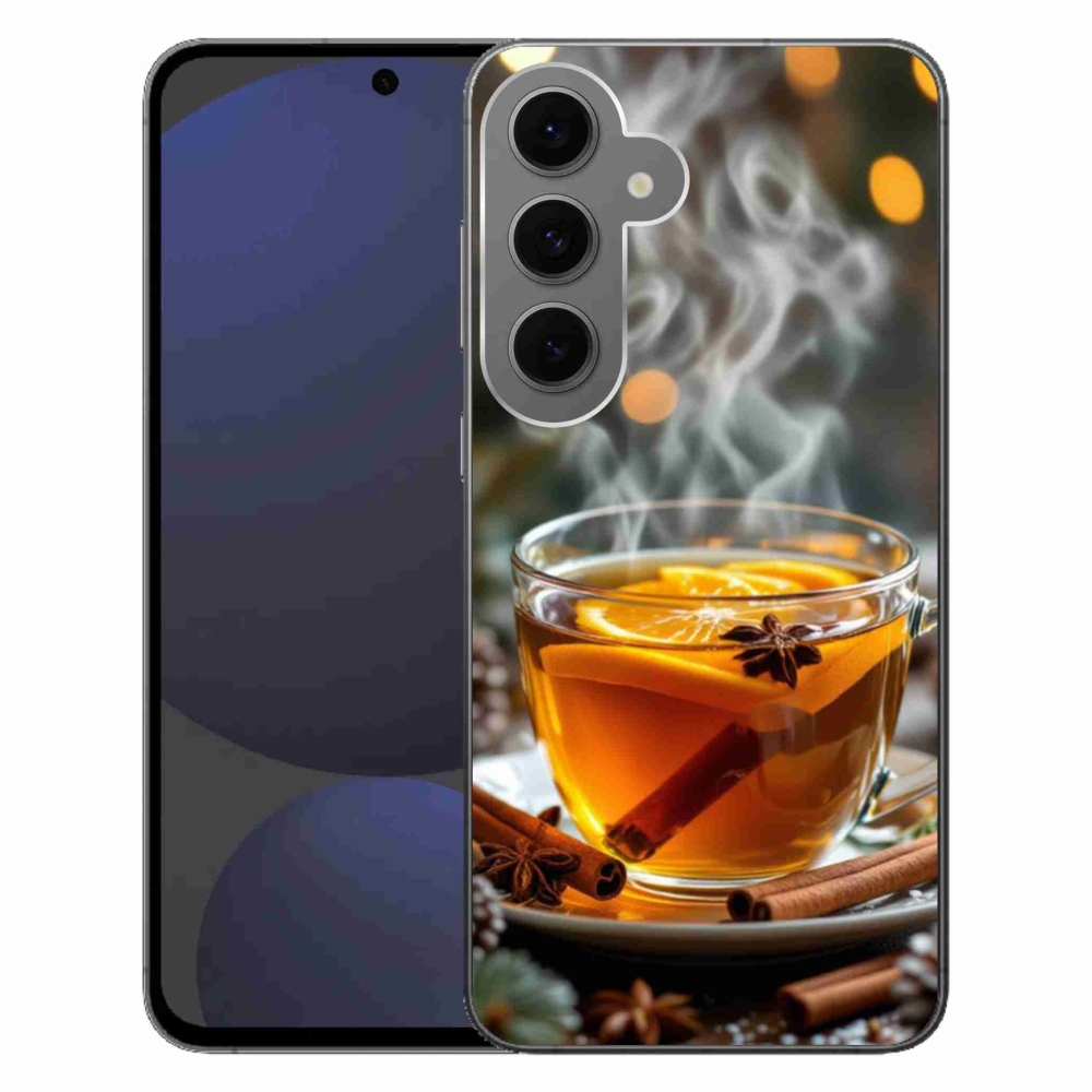 Gelový kryt mmCase na Samsung Galaxy S24 FE - vánoční punč