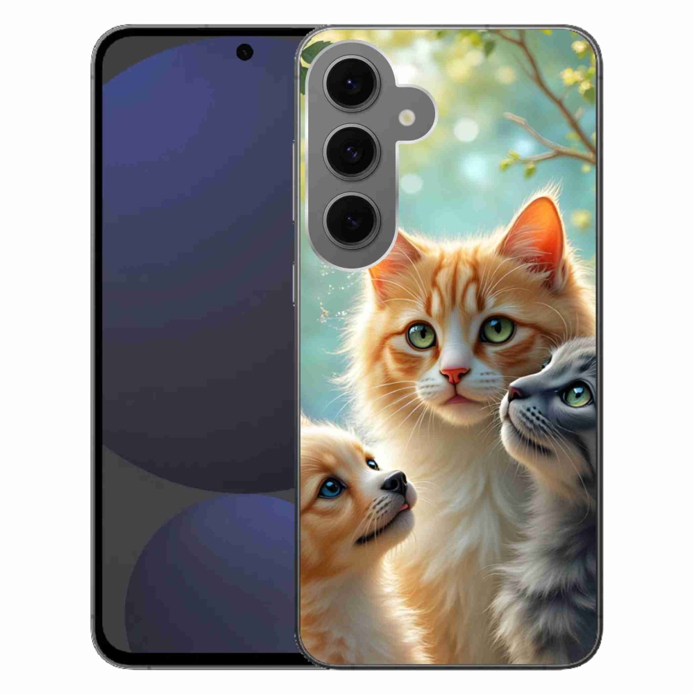 Gelový kryt mmCase na Samsung Galaxy S24 FE - zvířecí přátelství 2